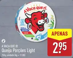 ALDI A vaca que ri queijo porções light promoção