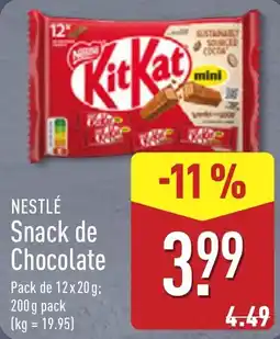 ALDI Nestlé Snack de Chocolate promoção