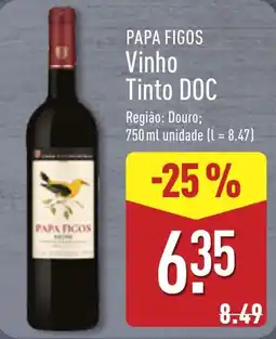 ALDI Papa Figos Vinho Tinto Doc promoção