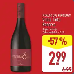 ALDI Fidalgo dos Perdigões Vinho Tinto Reserva promoção