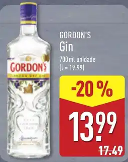 ALDI Gordon's Gin promoção