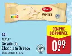 ALDI Mucci gelado de chocolate branco promoção
