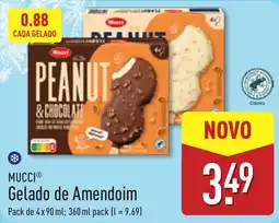 ALDI Mucci gelado de amendoim promoção