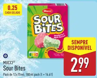 ALDI Mucci sour bites promoção