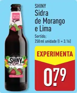ALDI Shiny sidra de morango e lima promoção