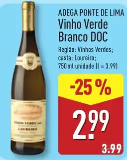 ALDI Adega ponte de lima vinho verde branco doc promoção