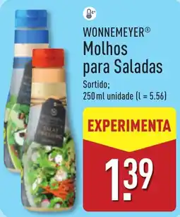 ALDI Wonnemeyer molhos para saladas promoção
