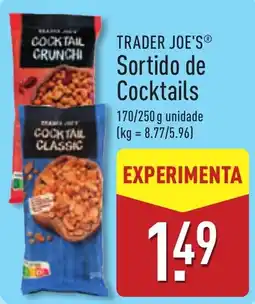 ALDI Trader Joe's sortido de cocktails promoção