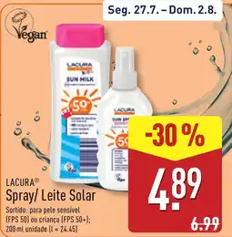 ALDI Lacura spray/leite solar promoção