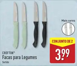 ALDI Crofton facas para legumes sortido promoção