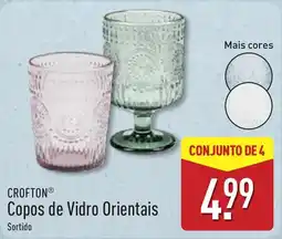 ALDI Copos de Vidro Orientais Sortido promoção