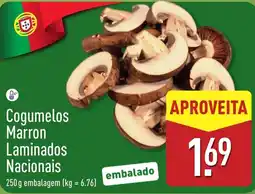 ALDI Cogumelos Marron Laminados Nacionais promoção