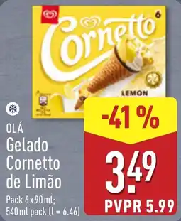 ALDI Cornetto de Limão promoção