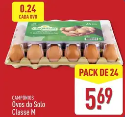ALDI Campónios Ovos do Solo Classe M promoção