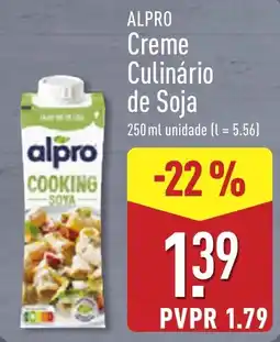 ALDI Alpro creme culinário de soja promoção