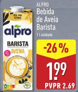 ALDI Alpro bebida de aveia barista promoção