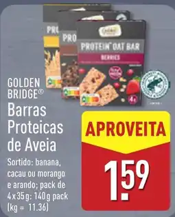 ALDI golden bridge barras proteicas de aveia promoção