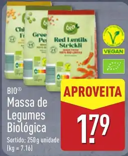 ALDI Bio Massa de Legumes Biológica promoção