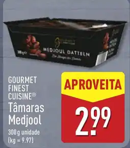 ALDI Gourmet finest cuisine tâmaras medjool promoção