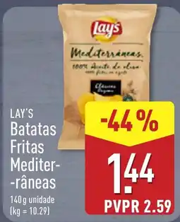 ALDI Lay's Batatas Fritas Mediterrâneas promoção