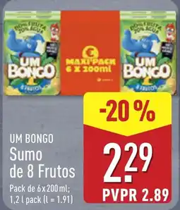 ALDI um bongo sumo de 8 frutos promoção