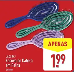 ALDI Escova de Cabelo em Palha Lacura promoção