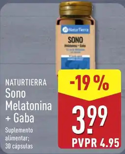 ALDI Naturtierra sono melatonina + gaba promoção