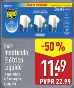 ALDI Raid inseticida elétrico líquido promoção