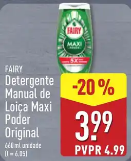ALDI Fairy detergente manual de loica maxi poder original promoção
