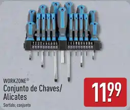 ALDI Workzone conjunto de chaves/ alicates promoção