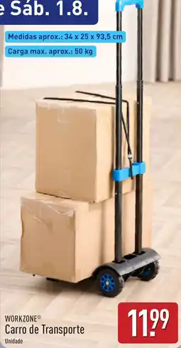 ALDI Workzone carro de transporte promoção