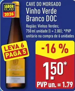 ALDI Cave do Morgado Vinho Verde Branco DOC promoção