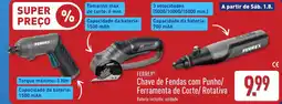 ALDI Ferrex chave de fendas com punho/ ferramenta de corte/ rotativa promoção