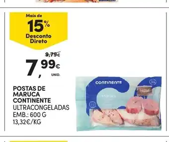 Continente Postas de Maruca Continente promoção
