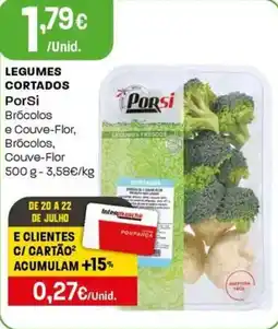Intermarché Legumes cortados porsi brócolos promoção