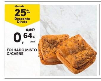 Continente Folhado Misto C/Carne promoção