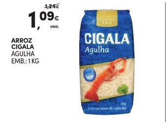 Continente Arroz Cigala promoção