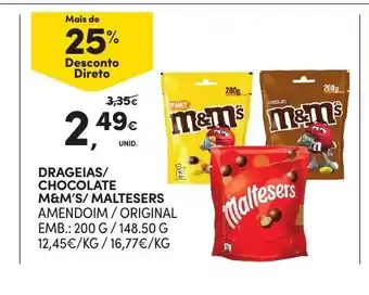 Continente Drageicas / Chocolate M&M's / Maltesers promoção