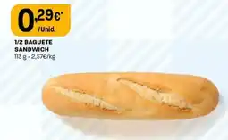 Intermarché 1/2 baguete sandwich promoção