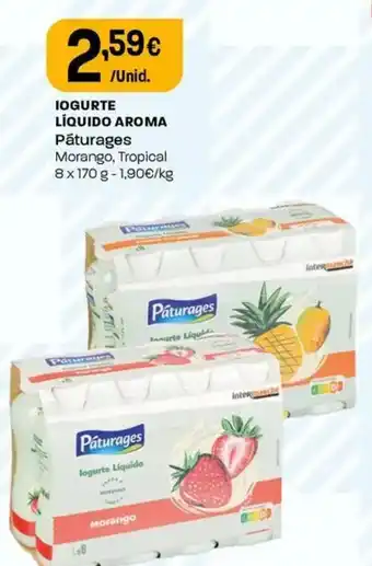 Intermarché Iogurte líquido aroma pâturages promoção