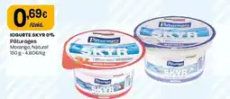 Intermarché Iogurte skyr 0% pâturages promoção