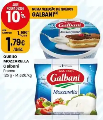 Intermarché Queijo mozzarella galbani promoção