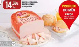 Intermarché Peito de frango, peito de peru campofrio promoção