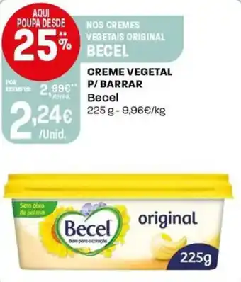 Intermarché Creme vegetal p/barrar becel promoção