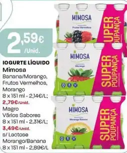Intermarché Iogurte líquido mimosa promoção