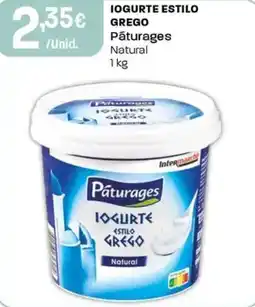 Intermarché Iogurte estilo grego pâturages promoção