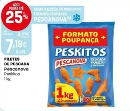 Intermarché Filetes de pescada pescanova peskitos promoção