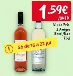 Ponto Fresco Vinho Fris. 3 Amigos Rosé promoção