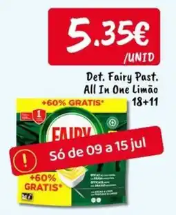 Ponto Fresco Det. Fairy Past. All In One Limão promoção