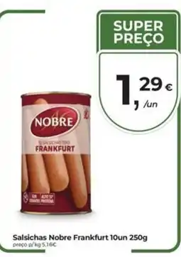 Aqui é fresco Salsichas nobre frankfurt promoção